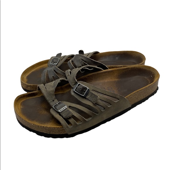 Birkenstock | Shoes | Birkenstock Granada Womens Mocha Black Birkibuc  Summer Sandal Size 42 Us 1 | Poshmark